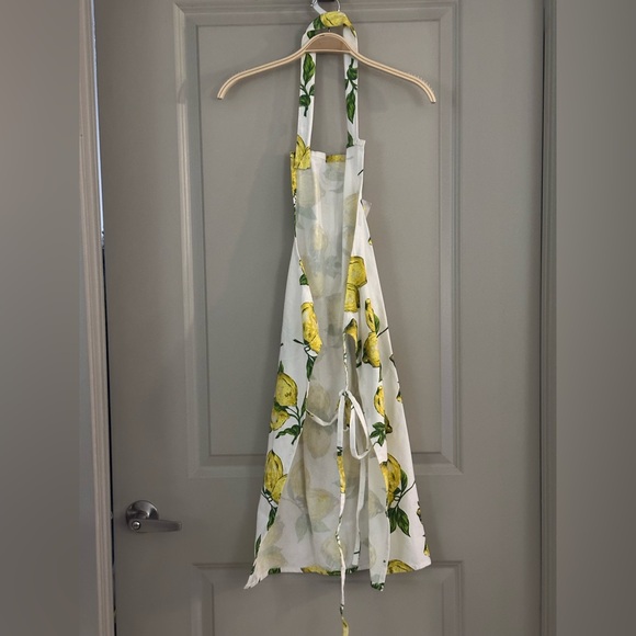 April Cornell Fresh Lemon Printed Cottage Chef 100% Cotton Spring Lemons  Apron - Picture 7 of 9